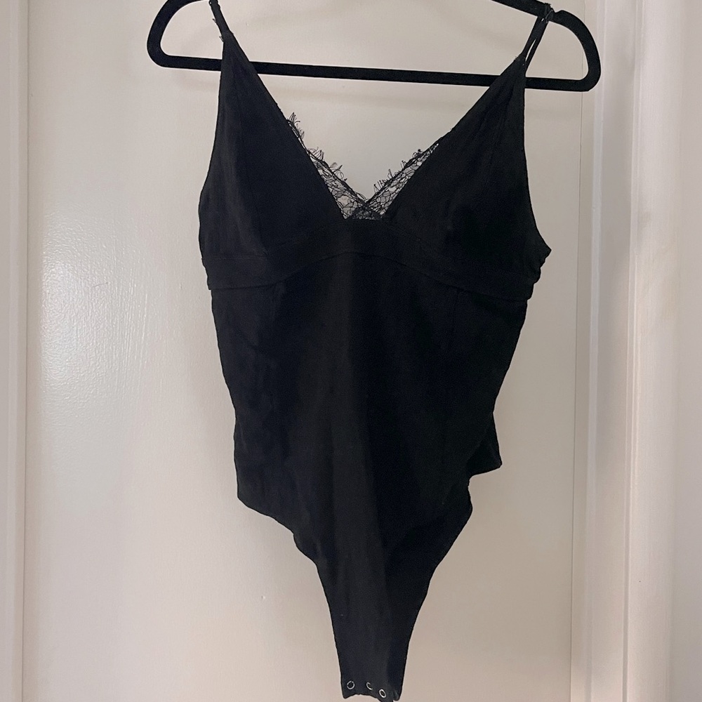 Women’s Black Lace Detail Bodysuit